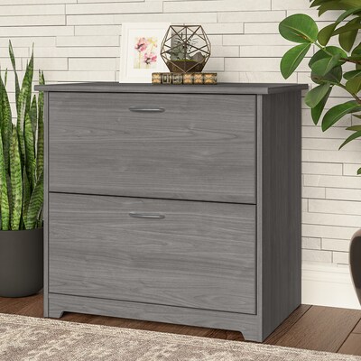 Bush Furniture Cabot 2 Drawer Lateral File Cabinet, Modern Gray (WC31380)