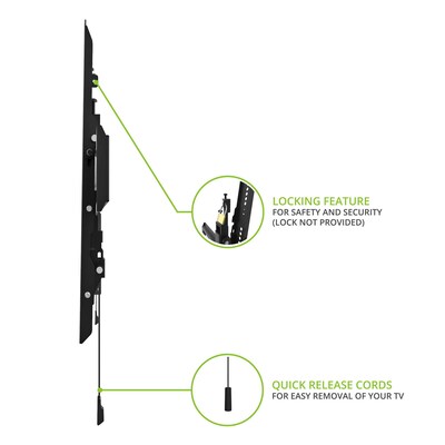 Kanto Low Profile Tilting TV Mount for 40" - 90" TVs, Black (PT400)