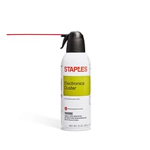 Staples Electronics Air Duster, 10 oz. (SPL10ENFR-1)