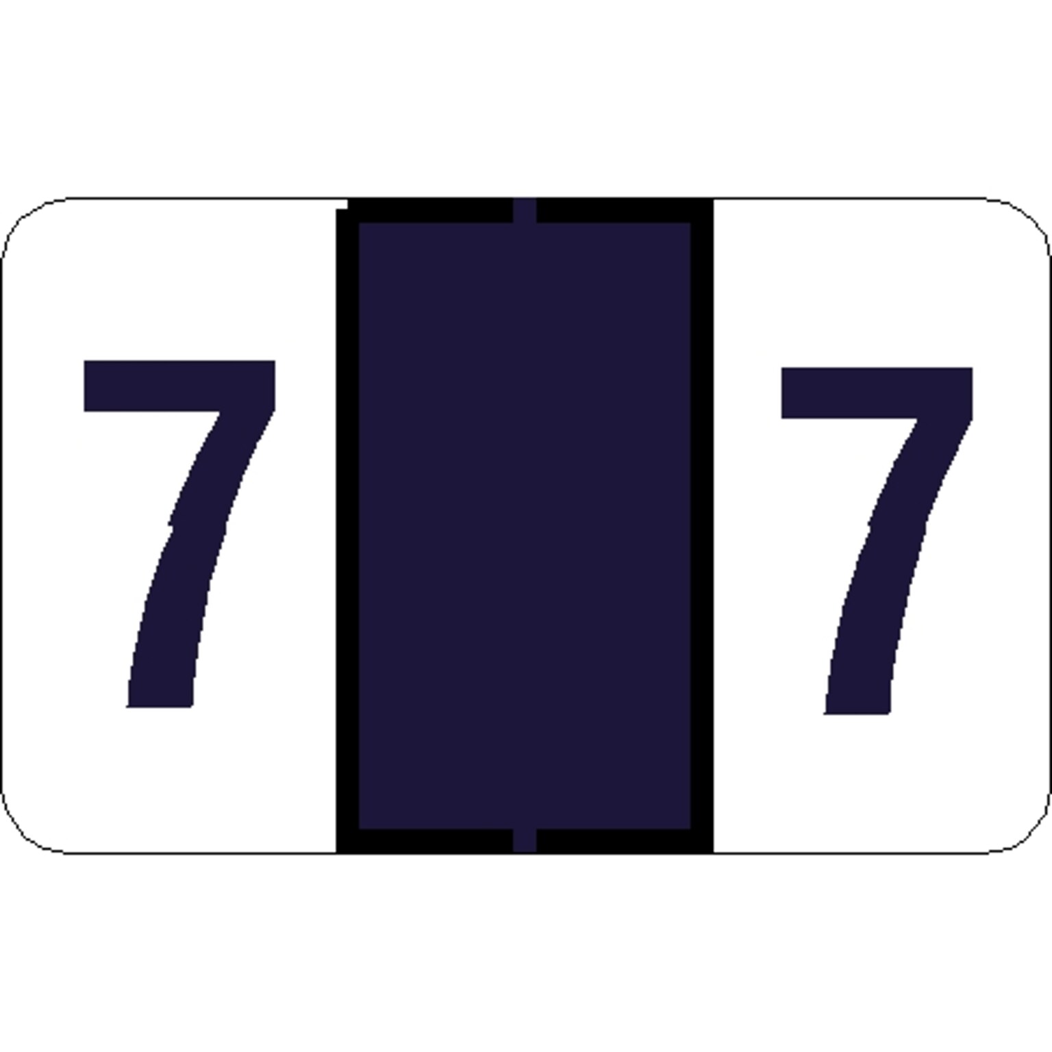 Medical Arts Press Jeter Compatible 5100 Series Numeric Roll Labels, 7