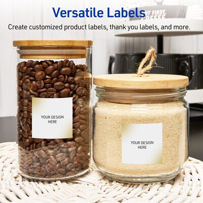 Avery Laser/Inkjet Square Multipurpose Labels, 3" x 3", White, 60/Pack (S00EWQ)