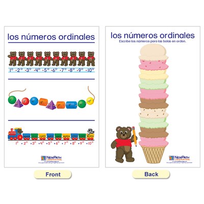 NewPath Learning Number Sense Wall Charts, Spanish Edition, 7/Set (NP-930324)