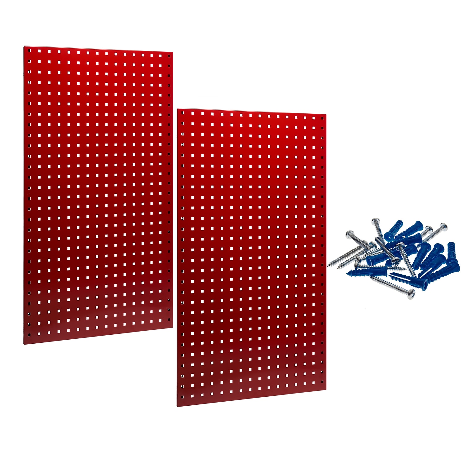 Triton Products LocBoard 24 x 42 x 9/16 Steel Square Hole Pegboards, 2/Set (LB2-R)