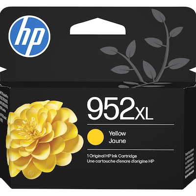 HP 952XL Yellow High Yield Ink Cartridge, Prints Up to 1,450 Pages (L0S67AN#140)