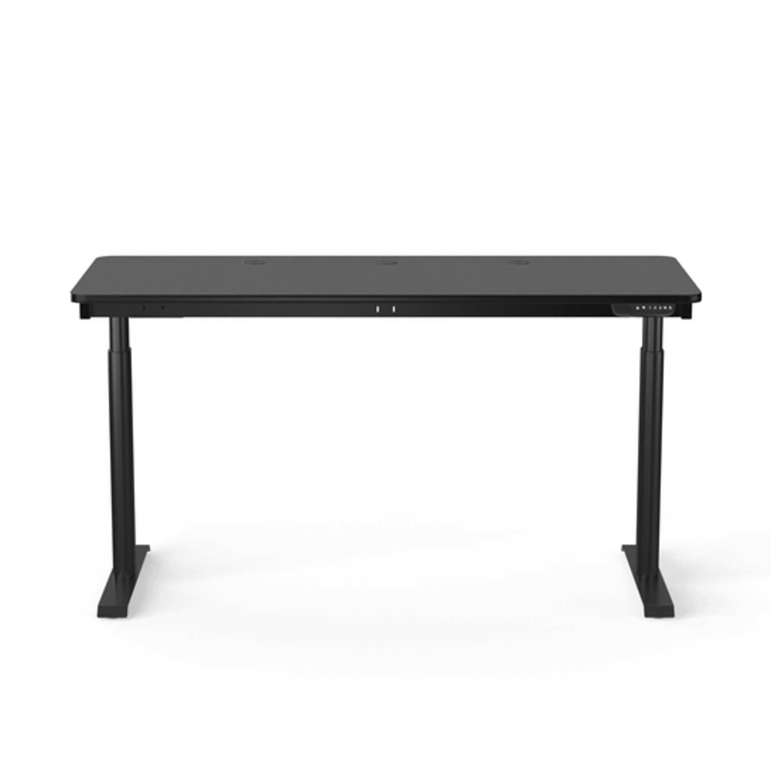 VersaDesk PowerLift 60W Electric Rectangular Adjustable Standing Desk, Black (PLSDR6024-BB-APP)