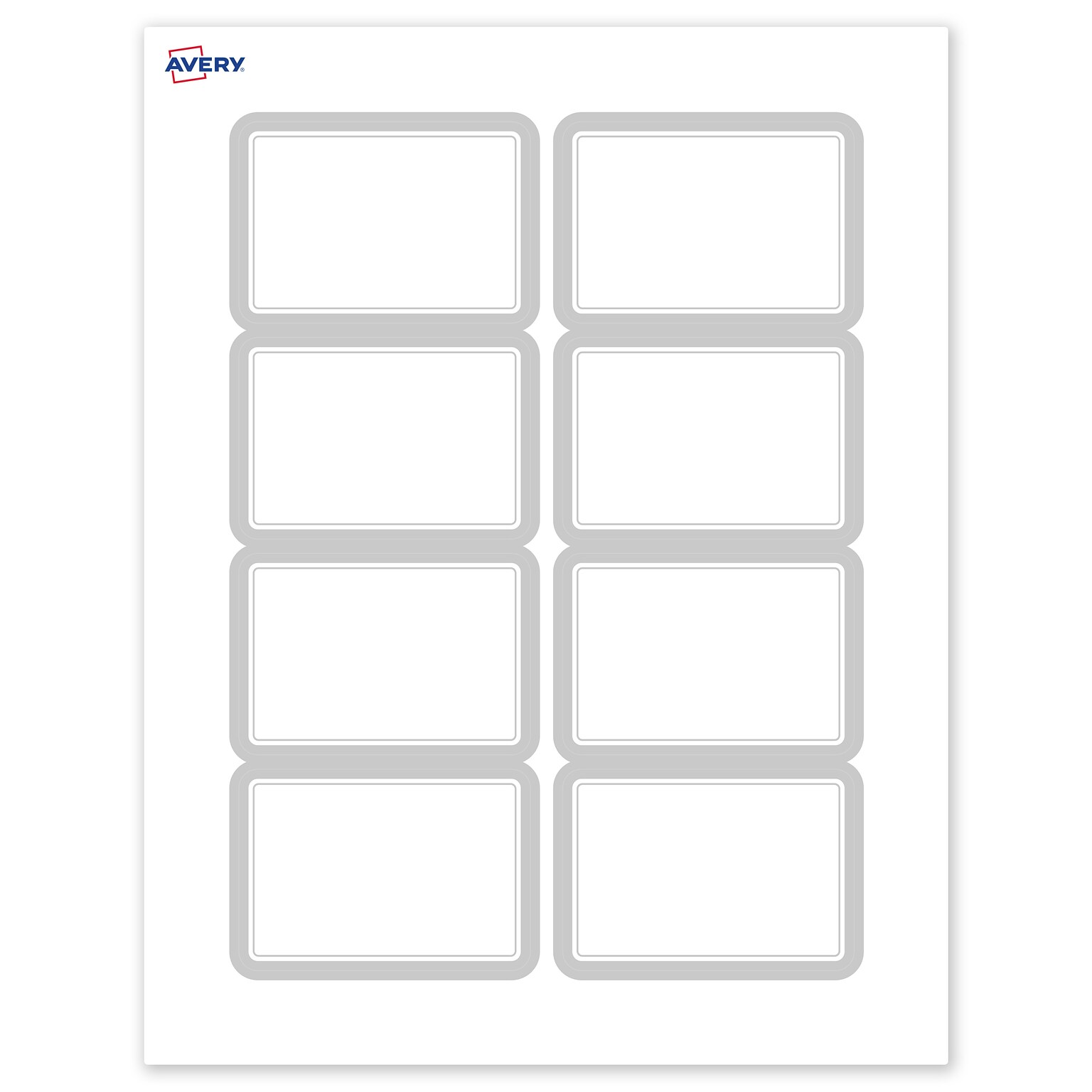 Avery Laser/Inkjet Rectangle Multipurpose Labels, 2-1/3 x 3-3/8, White, 120/Pack (S00-F3M)