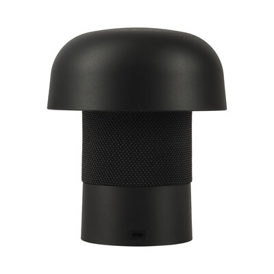 Kooduu Sensa Play Mini 6.25" LED Speaker Lamp with USB Port, Black (1206-01)
