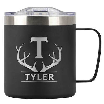 POD CAFÉ TO GO STAINLESS MUG 12 OZ