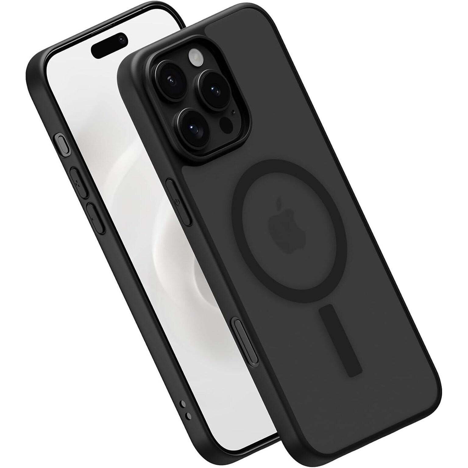PEEL MagSafe Bumper Phone Case for iPhone 16 Pro Max, Shock Absorbing, Black (i16_PMX_BMP_BLK)