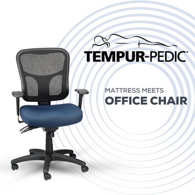 Tempur-Pedic TP8000 Ergonomic Mesh Swivel Task Chair, Navy (TP8000-NAVY)