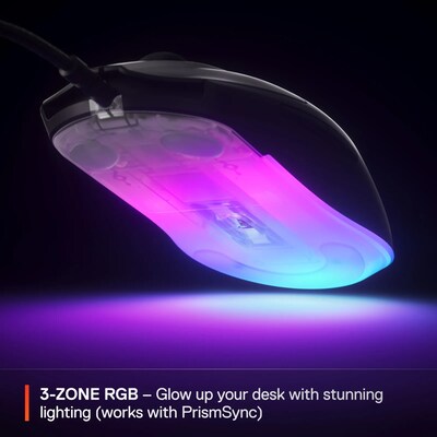 SteelSeries Rival 3 Gen 2 Ergonomic Optical USB Gaming Mouse, Black (62702)