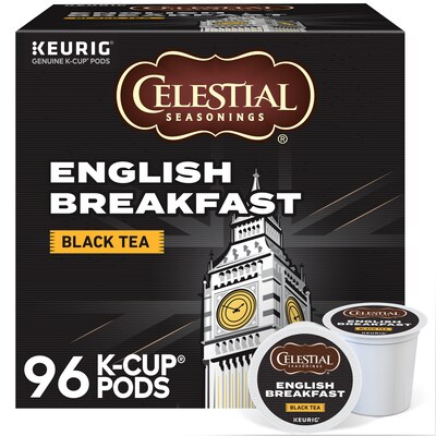 Celestial Seasonings Breakfast Blend Black Tea, Keurig® K-Cup® Pods, 96/Carton (14731)