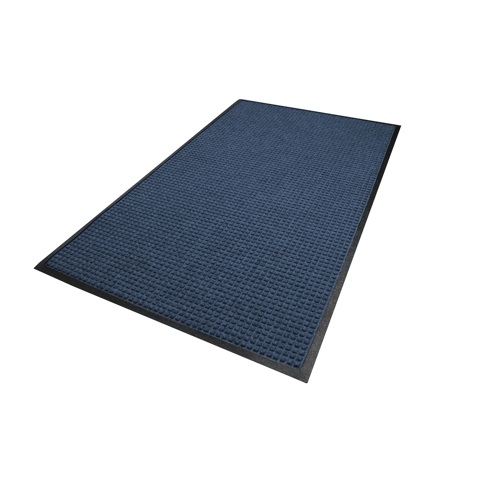 M + A Matting WaterHog Squares Classic Commercial Wiper/Scraper Entrance Floor Mat, 6 x 8, Navy (2006168170)