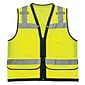 GloWear 8253HDZ Heavy-Duty Mesh Surveyors Vest, ANSI Class R2, 4XL/5XL, 1 pack (23329)