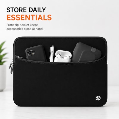 Vangoddy 15" Laptop Sleeve, Black (NBKLEA221)
