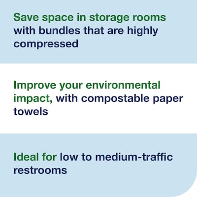 Tork Xpress Compressed Multifold Paper Towels, 1-Ply, 250 Sheets/Pack, 12 Packs/Carton (424834)