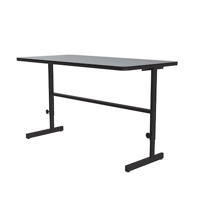 Correll 30W Rectangular Adjstable Standing Desk, Gray Granite (CST3060TF-15)