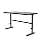 Correll 30"W Rectangular Adjstable Standing Desk, Gray Granite (CST3060TF-15)