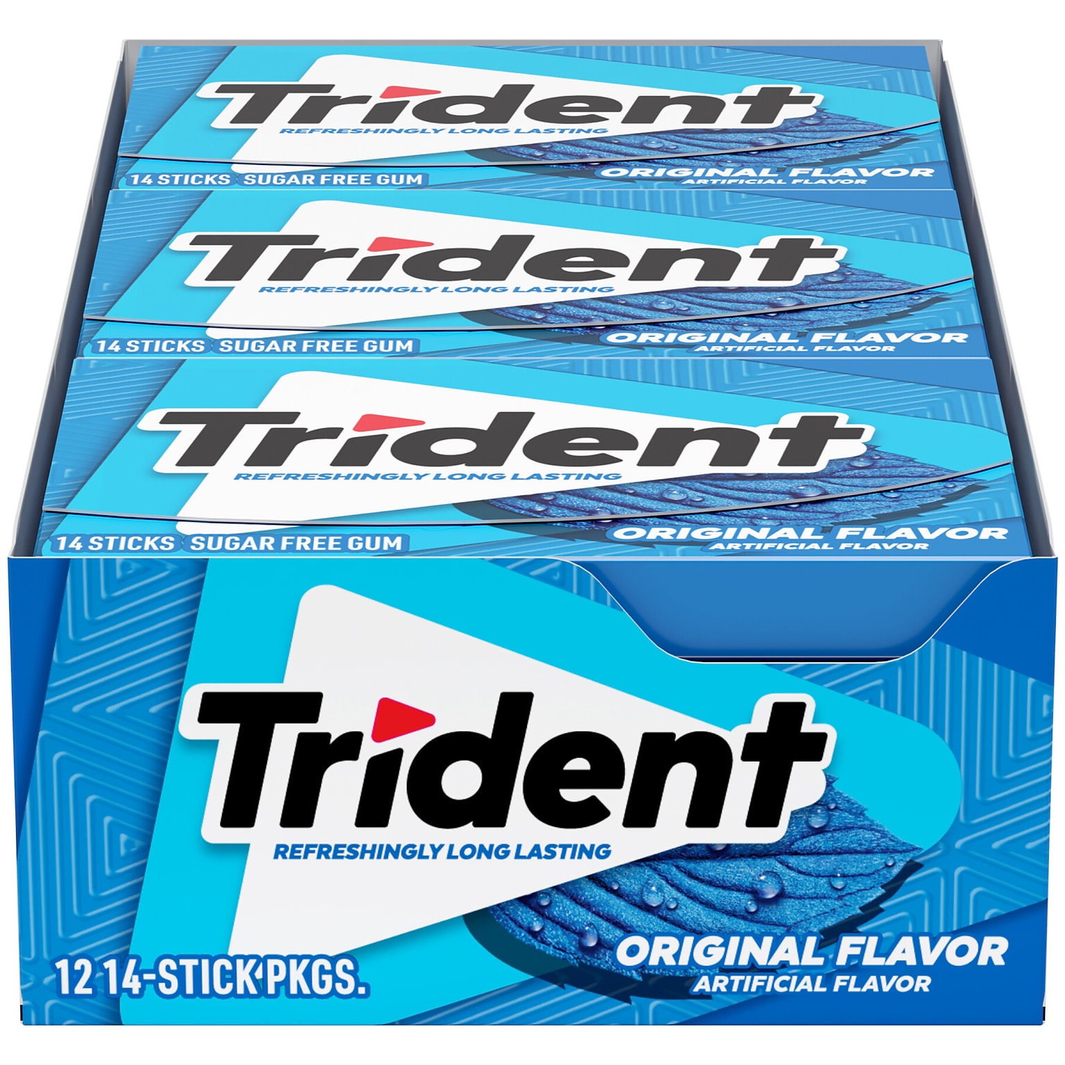 Trident Original Gum, 14 Pieces/Pack, 12/Packs (VAM05020)