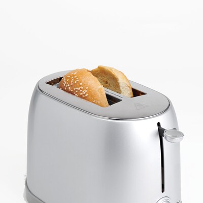 Betty Crocker 2-Slice Pop-Up Toaster, Silver (BC-4621S)