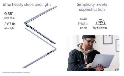 ASUS Vivobook S 14 OLED 14" Laptop, Copilot+ PC, Intel Core Ultra 7 258V, 32GB RAM, 1TB SSD, Backlit Keyboard, Windows 11 Home