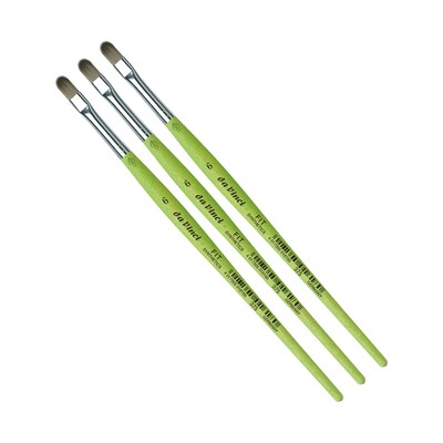 da Vinci FIT Synthetics Acrylic & Tempera Student Filbert Brush, 3 /Pack (DVXVA3756-3)