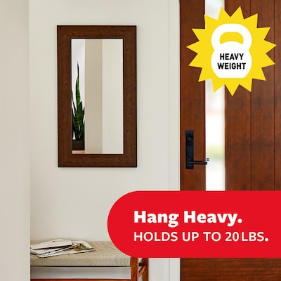 Command Damage Free Extra Large Hanging Strip, 20 lbs., Black, 4/Pack (17217BLK-ES)