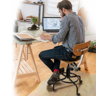 Floortex Ecotex BioPlus Hard Floor Chair Mat, 29" x 47", Clear Bio Based Polycarbonate (NCCMFLBS0001)