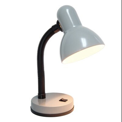 Simple Designs Basic LED Desk Lamp, 14.25, Silver (LD1003-SLV)