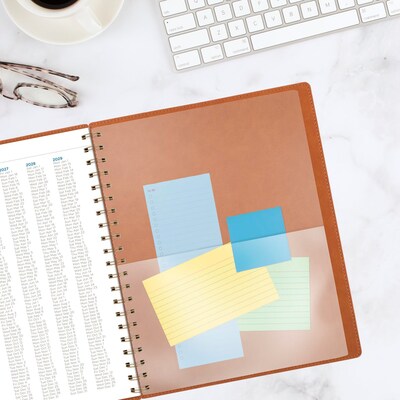2026 AT-A-GLANCE Signature Collection 8.5" x 11" Weekly & Monthly Planner, Faux Leather Cover, Brown (YP905-09-26)