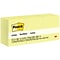 Post-it Sticky Notes, 1-3/8 x 1-7/8 in., 12 Pads, 100 Sheets/Pad, The Original Post-it Note, Canary