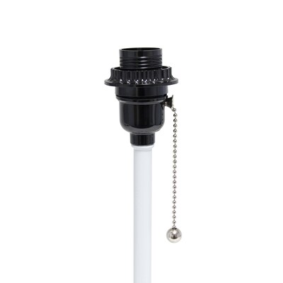 Creekwood Home Oslo 19.50" LED Table Lamp with USB Port, White (CWT-2011-WO)
