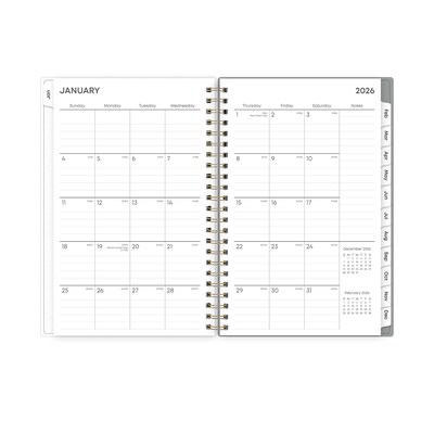 2026 Blue Sky Sophie Frosted Floral 5" x 8" Weekly & Monthly Personal Planner (140088-26)