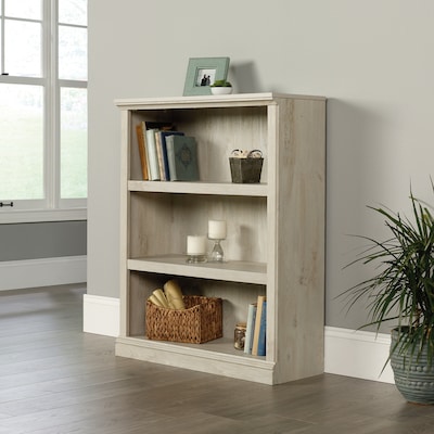Sauder Select 44H 3-Shelf Bookcase, Chalked Chestnut (423032)