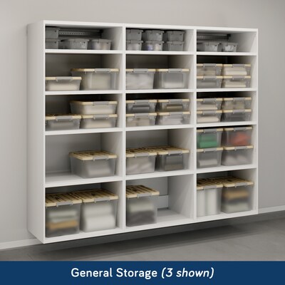 Sauder GarageCore 83"H Wall Cabinet with 5 Shelves, White (441365)