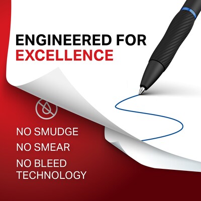 Sharpie S-Gel Retractable Gel Pens, Bold Point, 1.0mm, Blue Ink, 36 Pens/Pack (2096127)