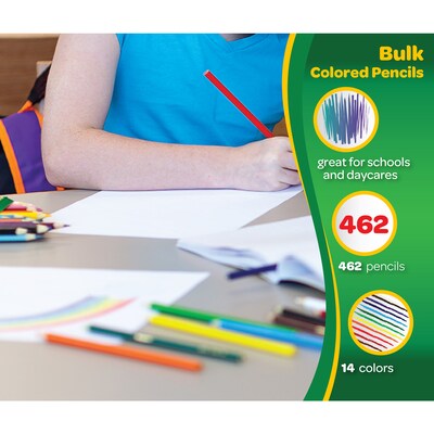 Crayola Classpack Kids' Colored Pencils, Assorted Colors, 462/Box, (68-8462)