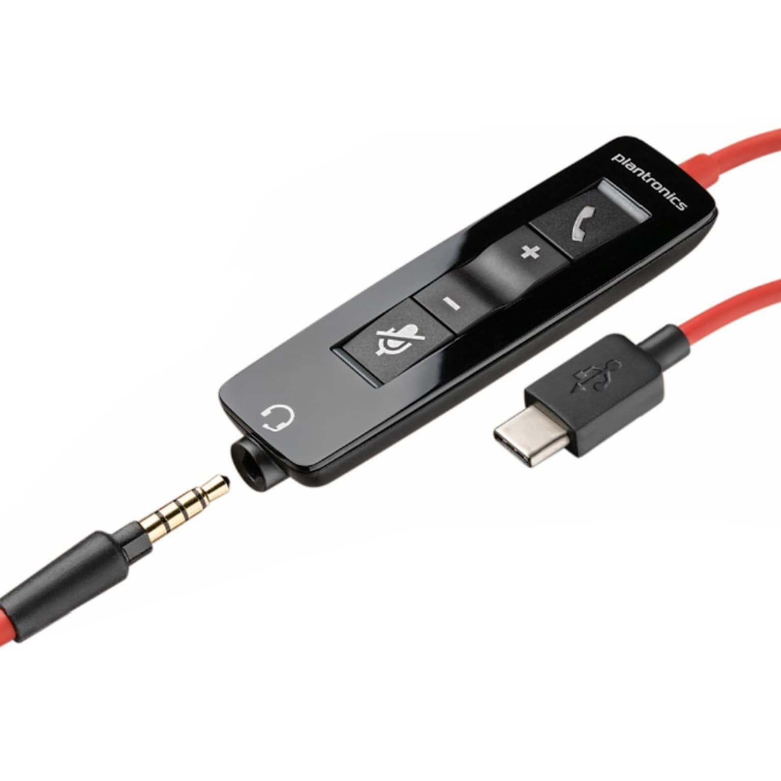 Poly Blackwire USB-A Headset Call Control Cable, UC Certified (85Q62AA)