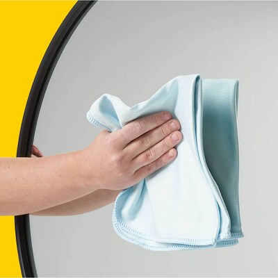 Rubbermaid HYGEN Microfiber Cleaning Cloths, 16" x 16", Blue, 12 Cloths/Pack (FGQ63000BL00)