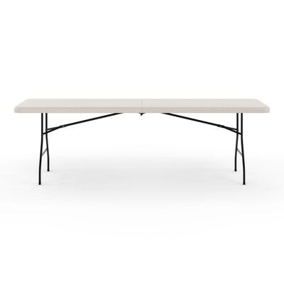 Quill Brand® Folding Table, 96L x 30W, Platinum (79158)