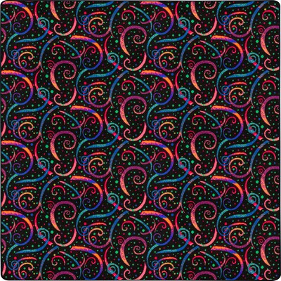Joy Carpets Dynamo Nylon 6' x 6' Machine Tufted Rug, Fluorescent (455P)