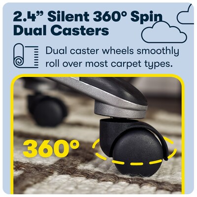 Serta Fairbanks Ergonomic Bonded Leather Executive Big & Tall Chair, 350 lb. Capacity, Chestnut (43675A)