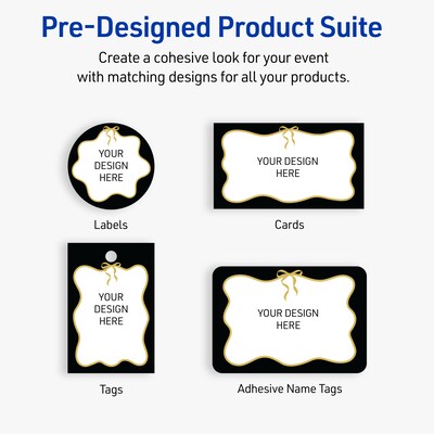 Avery Square Laser/Inkjet Multipurpose Labels, 2" x 2", White, 120/Pack (19479370853)