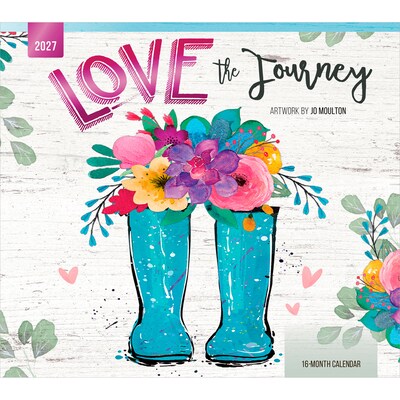 2027 BrownTrout Love the Journey 14 x 12 Monthly Wall Calendar, Assorted Colors (9798330716043)