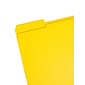 Smead File Folder, 1/3-Cut Tab, Letter Size, Yellow, 100/Box (12934)