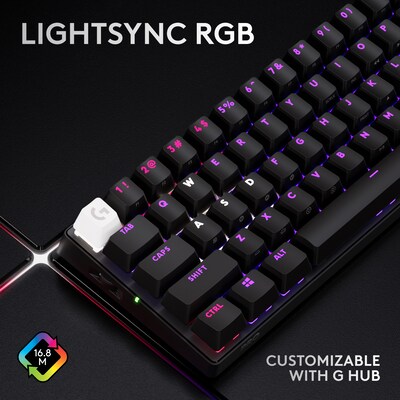 Logitech G PRO X 60 Wireless Gaming Mechanical Keyboard, Black (920-011902)