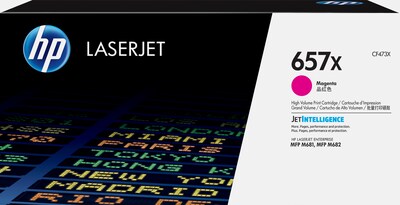 HP 657X Magenta High Yield Toner Cartridge, Prints Up to 23,000 Pages (CF473X)