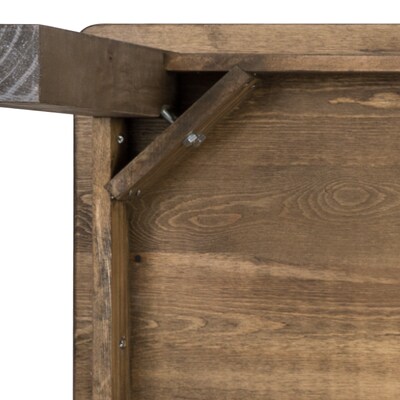 Flash Furniture HERCULES Series 38" Farm Dining Table, Rustic Pine (XAF60X38)