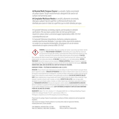 Coastwide Professional™ Multi-Purpose Neutral Cleaner 64, 55 Gallon Drum (SEB640055-B-CC)