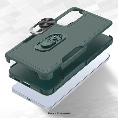 SaharaCase Raider Series Kickstand Phone Case for Samsung Galaxy S25 Edge, Shock Absorbing, Cactus Green (CP00836)
